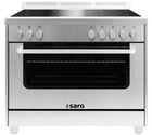 Saro Induktionsherd + Elektrobackofen  Ts95Ind61X Silber