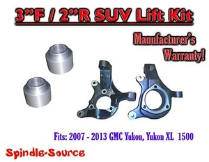 3" / 2" Lift Kit Spindle + Rear Spacer FOR 2007-2013 GMC Yukon Yukon XL 1500 2WD - Picture 1 of 1