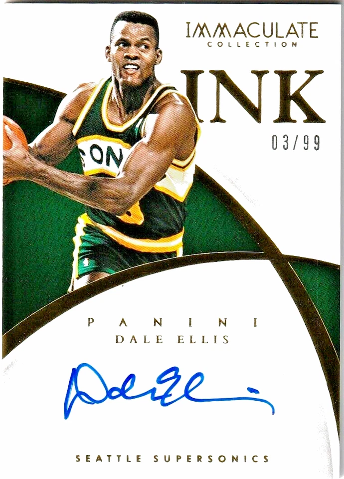 Immaculate DALE ELLIS 2014-15 ¡¡¡Auto #03/99!!! Jersey # 1/1 SuperSonics Foto 1 de 1