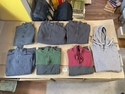 Calvin Klein 男式中号毛衣释放连帽衫拉链套装 4F65 — 第 1/4 张图片