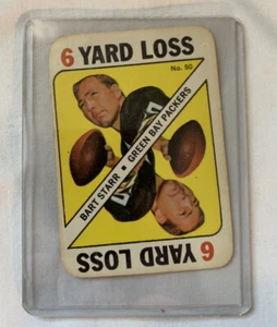 1971 TOPPS FOOTBALL GAME INSERT - # 50 BART STARR - GREEN BAY PACKERS - Picture 1 of 2