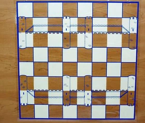 ✅ CHESS CHECKERS GAME BOARD DECAL - 16" SQUARE VINYL DECAL - EASY APPLY - Picture 1 of 1