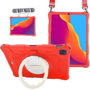 For iPad Pro 11/Air/Mini 2024/9th 10.2" Rotate Handle Stand Silicone Case Strap - Picture 1 of 39