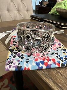 Brighton Nwt Your True Color Hinged Bangle Bracelet W/Pouch Retired