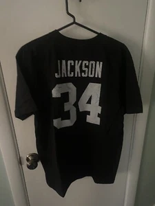 Neu Bo Jackson Raiders Oakland Las Vegas Bo Knows 34 Shirt Größe Large Fußball  - Bild 1 von 2
