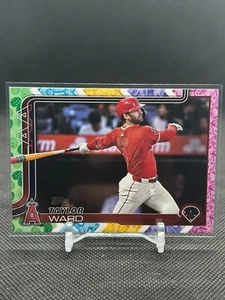 TAYLOR WARD 2025 Topps Series 1 #209 Easter Pastel Pencil Bat ✏️ LA Angels 🔥 - Picture 1 of 2