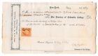 Rare 1867 Columbia College University New York City NYC rent bill +revenue stamp