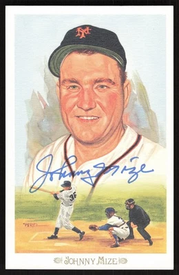 Autógrafo de celebración Pérez Steele 1989 firmado por Johnny Mize Yankees *AB273 Foto 1 de 2