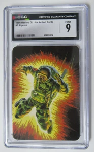 1986 Hasbro G.I. Joe Action Card Ripcord #7 CGC 9 - Picture 1 of 3