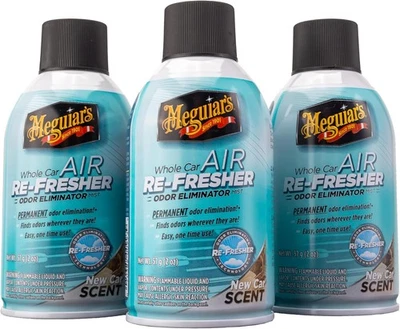 Meguiar's Whole Car Air Refresher, Odor Eliminator 2 Fl Oz (Pack of 3), Blue  - Image 1 of 4
