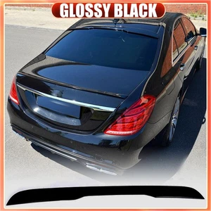 GLOSSY BLACK Rear Roof Spoiler Wing for Mercedes Benz W222 S400 S63 S65 2014-20 - Picture 1 of 14