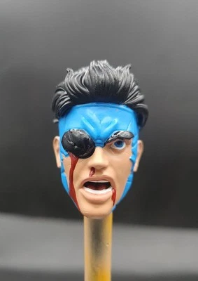 Marvel Legends Заказная Непобедимая Битва Поврежденная Голова Масштаб 1/12 Раскрашенная - Изображение 1 из 2