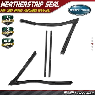 4 уплотнения для левого и правого вентиляционных окон для Jeep Grand Wagoneer 1984-1991 J5465718 - Изображение 1 из 4