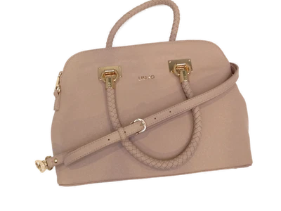 Liu Jo Handtasche Damen Shopper Kunstleder Stoff Puder N65089E0087-61317