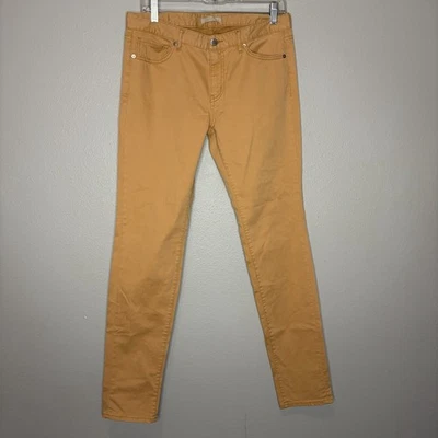 Pantalones de mezclilla rectos ajustados Uniqlo para mujer 29x33 naranja caqui tiro medio hechos en Japón Foto 1 de 4