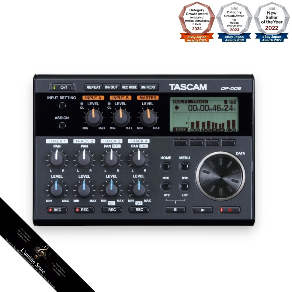 Tascam DP-006 6-Spur SD SDHC Digital Multi-Track Recorder Pocketstudio DP006 JP - Bild 1 von 4