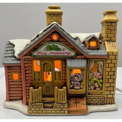 Lefton China Hand Painted Fine Millinery Hat Shop By Bryon Wood - Image 1 of 4