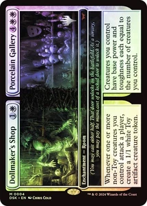 MTG FOIL Dollmaker's Shop // Porcelain Gallery (Promo Pack) (Duskmourn: House of - Picture 1 of 1