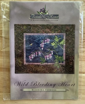 Pine Needles Art Quilts Petals Of My Heart Series WILD BLEEDING HEART Block 8 - Image 1 of 2