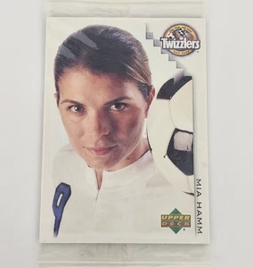 MIA HAMM #1 - 2002 Upper Deck Twizzlers exclusivo paquete sellado promoción RARA - Imagen 1 de 7