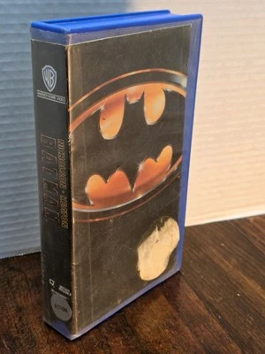 Vintage Los Angeles Rental Case BATMAN 1989 VHS  Video Tape DC Comics - Image 1 of 4