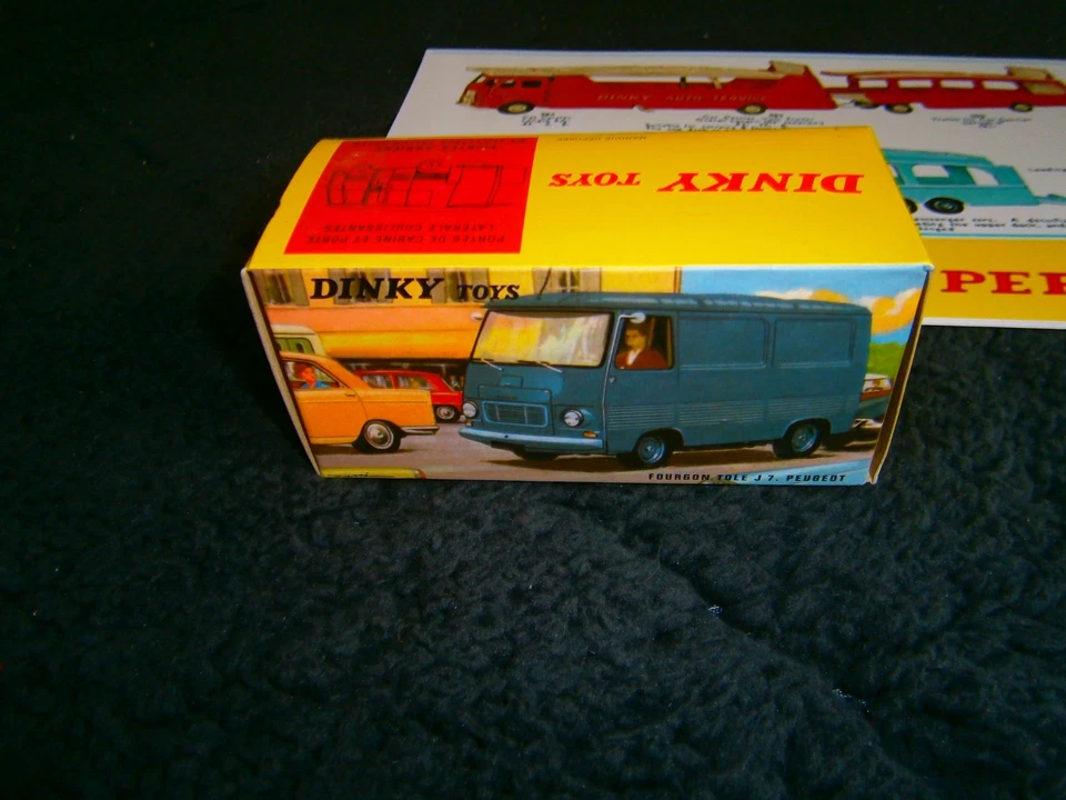 DINKY TOYS BOITE VIDE PEUGEOT FOURGON TOLE J7 NO 570 - Photo 1/1