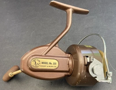 De colección Eagle Claw Wright & McGill Co. Modelo No. Carrete giratorio 325 Japón Foto 1 de 4