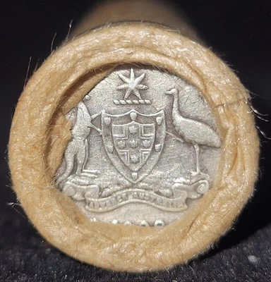 ESTATE!! UNSEARCHED!! Wheat Cent Roll With Old Silver Coin & BU Wheat Tails Ends - Image 1 of 3