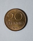20 Pfennig DDR Umlaufmünze von 1974 A