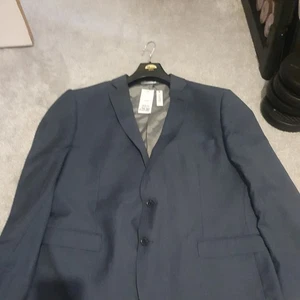 George Mens Blue Polyester Blend Suit Jacket Size 48s. New. - Picture 1 of 4