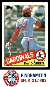 1985 Topps #87 David Green Cardenales de San Luis - Imagen 1 de 2