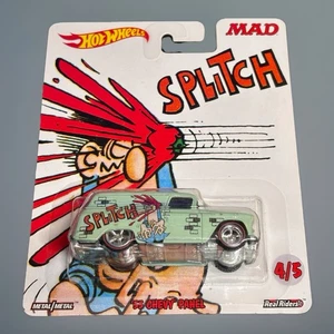 Hot Wheels MAD Splitch '55 Chevy Panel Pop Culture Real Riders 4/5 Carded - Bild 1 von 2