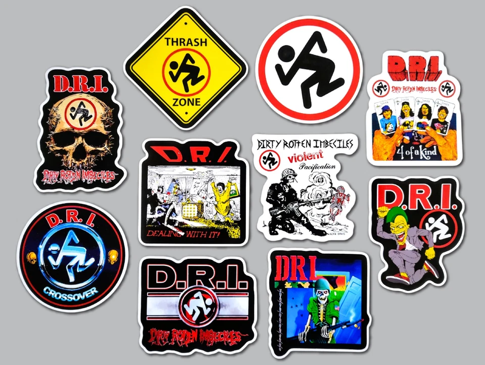 ORACAL DRI Vinyl Sticker Lot (10 Stickers) crossover thrash punk suicidal tendencies