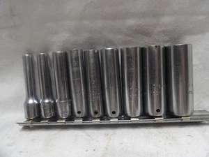 Cornwell 1/4" Drive 9 pc. Deep Well Socket Set 7/32" to 9/16" USA - Picture 1 of 6
