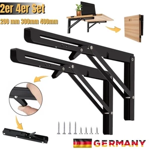 2er 4er Set Klappkonsole Schwerlast Edelstahl belastbar Klappregal Klapptisch DE - Bild 1 von 35