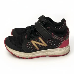 New Balance Kids- Boys Size 12 Rev Lite Athletic Running Gym Shoes Black/Red - Picture 1 of 6