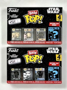 2 Funko Bitty POP! Star Wars 4 Pack​​​s & Mystery Pops, New Factory Sealed ! - Picture 1 of 2