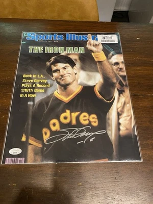 VINTAGE Steve Garvey AUTO'D 1983 Sports Illustrated Cover, San Diego Padres, JSA - Image 1 of 2