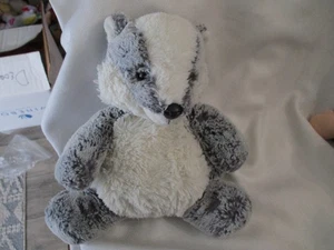 Juguete de Peluche Aurora Gris Blanco Negro 11" Tejón Zorro Mapache Lovey Bebé Peluche - Imagen 1 de 2