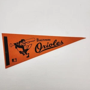 Baltimore Orioles Vintage 1970's Medium-Sized Felt Mini Pennant 12" X 5" (Rare) - Picture 1 of 24