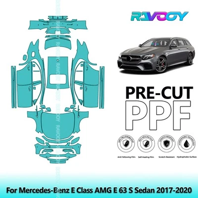  Paint Protection Film PPF For Mercedes-Benz E Class AMG E 63 S Sedan 2017-2020 - Image 1 of 4