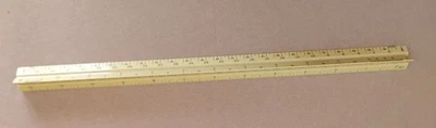 Post 1301P Architects Scale Drafting Triangular Scale Ruler 12” (O87) - Image 1 of 4