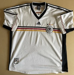 Germany Home football shirt 1998 Soccer Adidas Jersey Mens Trikot Rare Size XL - Bild 1 von 5