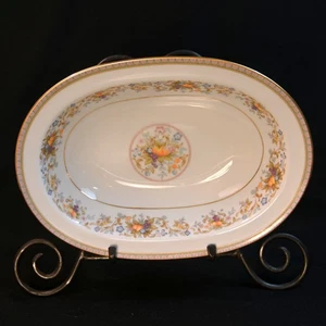 Noritake Ireland Bowl Veg Rimmed Harvesting #2770 Fruit Flowers w/Gold 1977-1985 - Picture 1 of 12