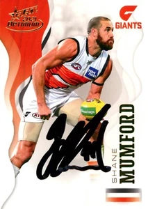 Signed 2021 GWS Giants AFL Select Optimum Card - Shane Mumford - Picture 1 of 3