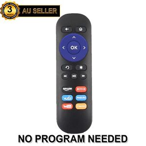 New Remote for Telstra TV & TV2 ROKU 1 2 3 4 with Youtube Netflix VUDU Keys