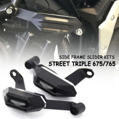 Barras deslizantes contra choques para marco lateral Street Triple 675 675 RS R S protección contra caídas Foto 1 de 4