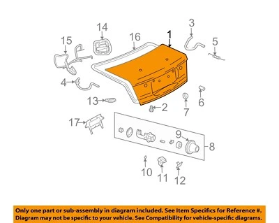 Used Deck Lid fits: 2003 Saturn L SERIES Sdn w/o spoiler Grade A - Image 1 of 3