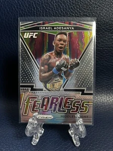 Israel Adesanya 2021 Panini Prizm UFC Card Fearless Insert #3 - Picture 1 of 3