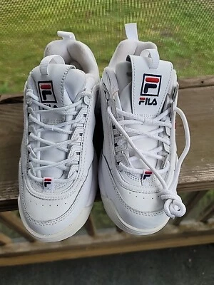 FILA Disruptor 5FM00002-125 white leather women’s sneakers 7/38 - Image 1 of 4